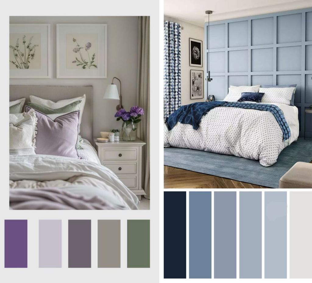 couleurs adaptées pour la chambre à coucher 