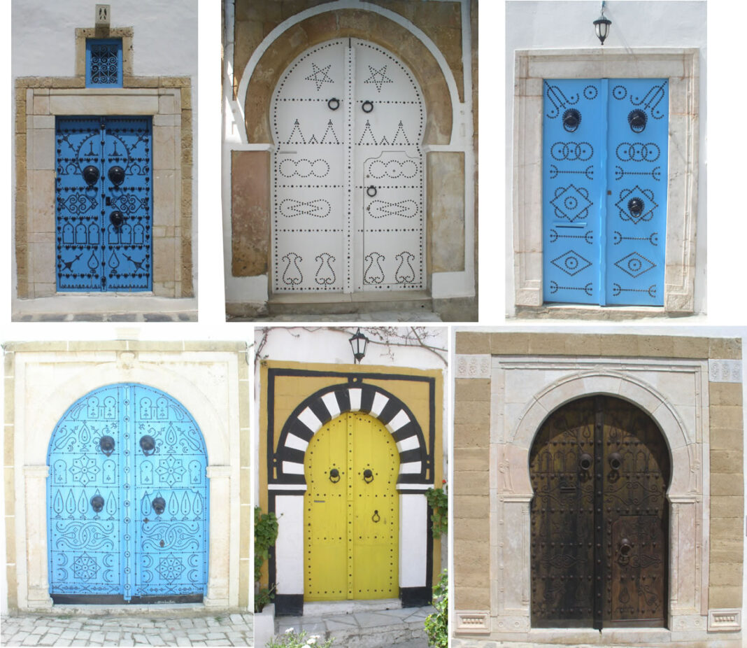 couleurs des portes tunisiennes