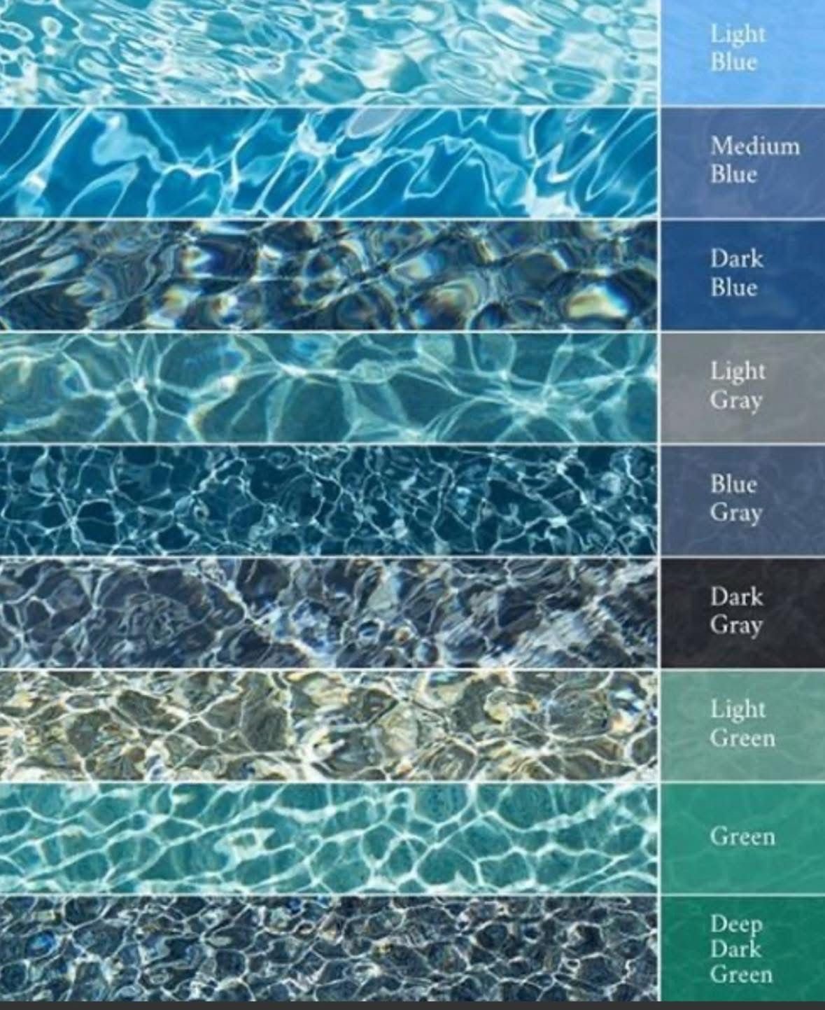 couleur eau mosaique piscine