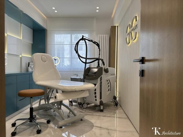 Blue #Fkarchitecture #architecture #decoration #cabinet #centre #esthetique #cabine #minimalisme #couleurs #éclairage #indirect #zen #cosy